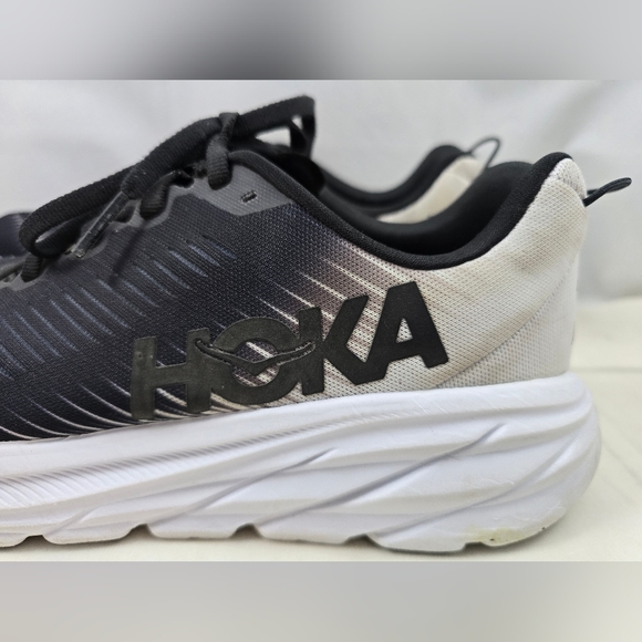 HOKA Black and White Running Shoes Size 8.5B One One - Picture 6 of 16